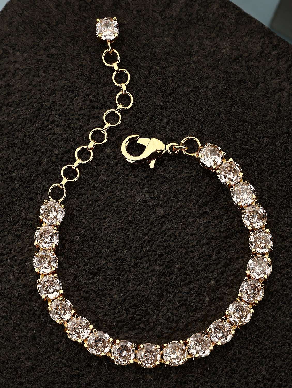 women stone studded bracelet