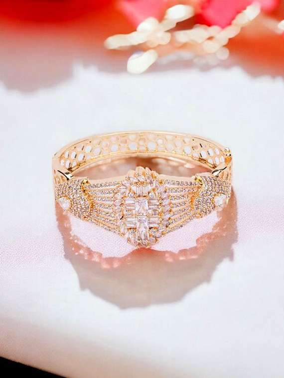 cubic zirconia kada bracelet