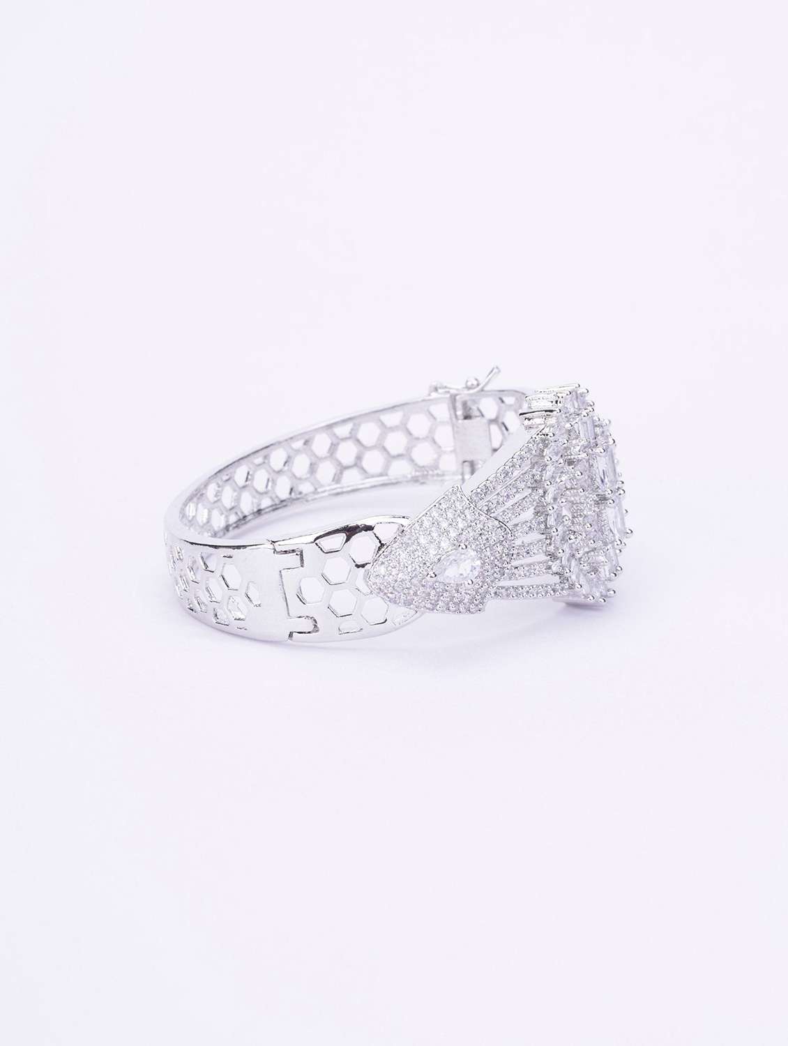 cubic zirconia kada bracelet - 22277844 -  Standard Image - 3