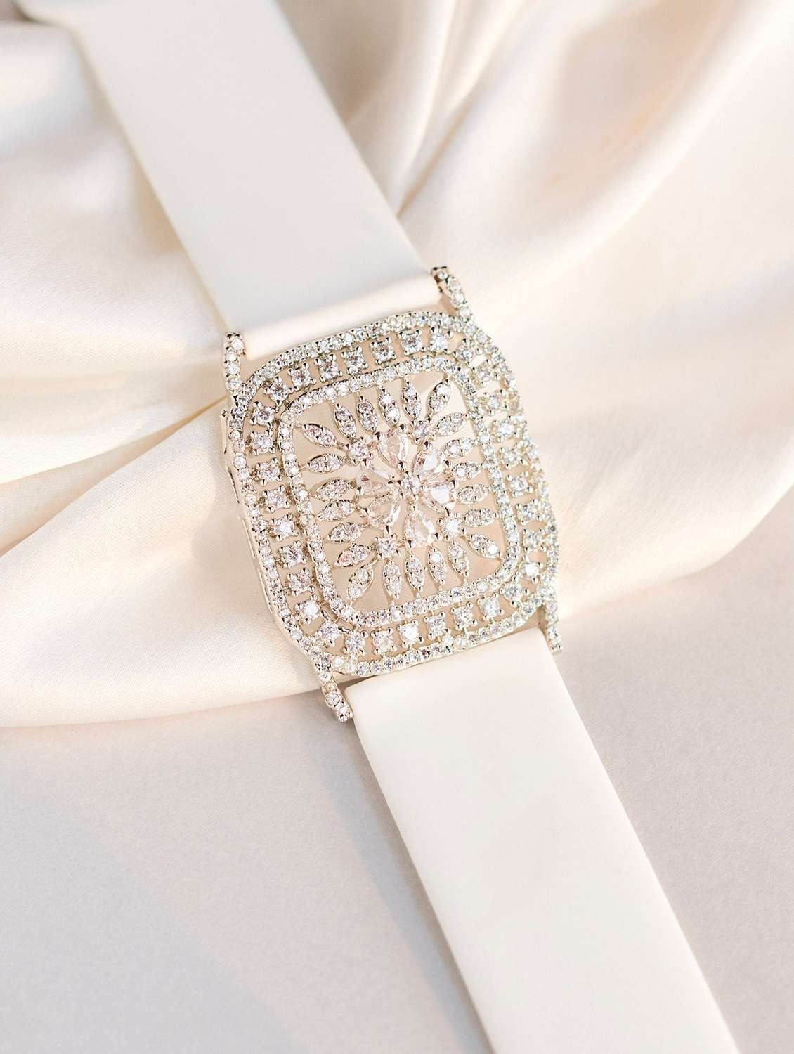 artificial stones studded antique wraparound bracelet