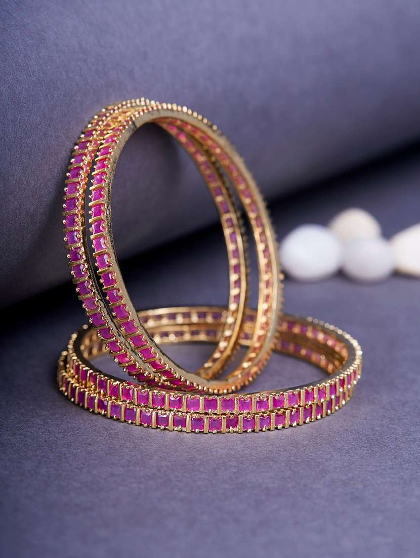 women purple brass bangle