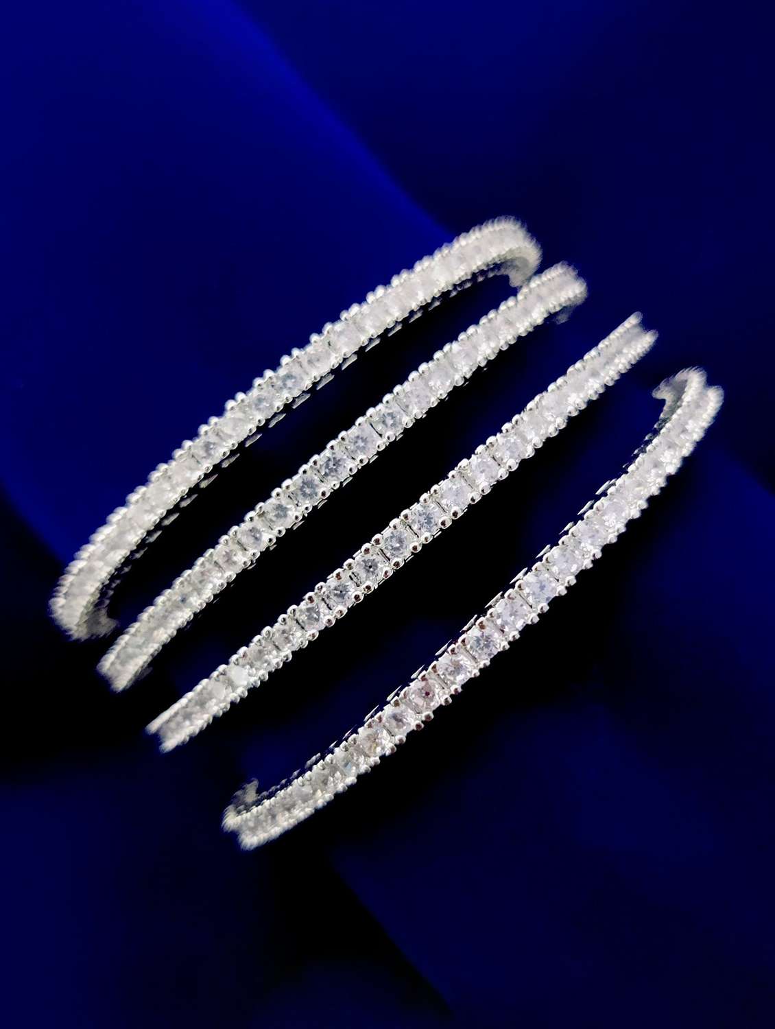 women white brass bangle