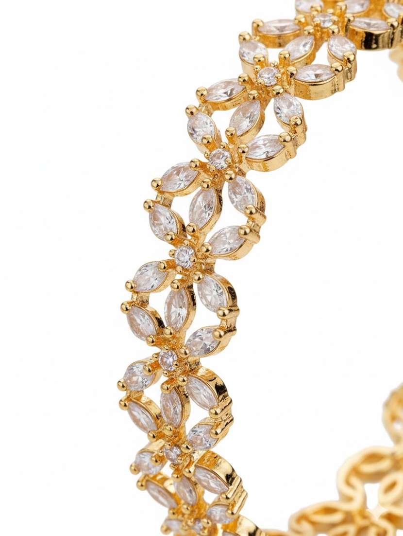 star gold plated bangles (pack of 2) - 22278181 -  Standard Image - 3