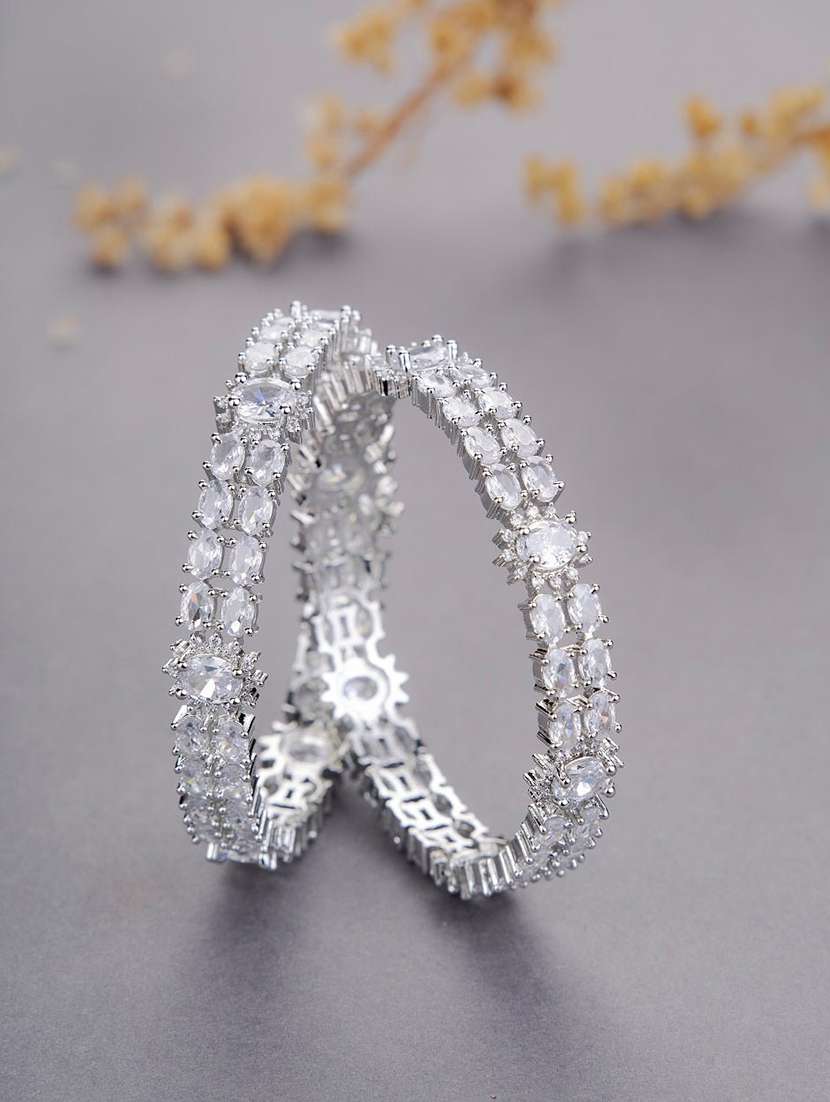 women white brass bangle