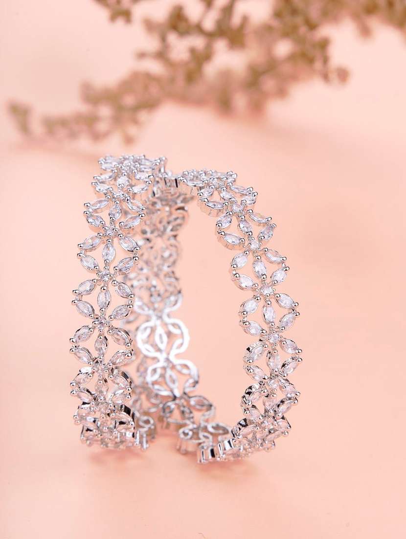 women white brass bangle