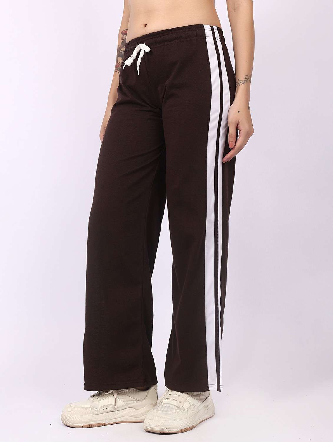 women tapered mid rise track pant - 22278420 -  Standard Image - 3