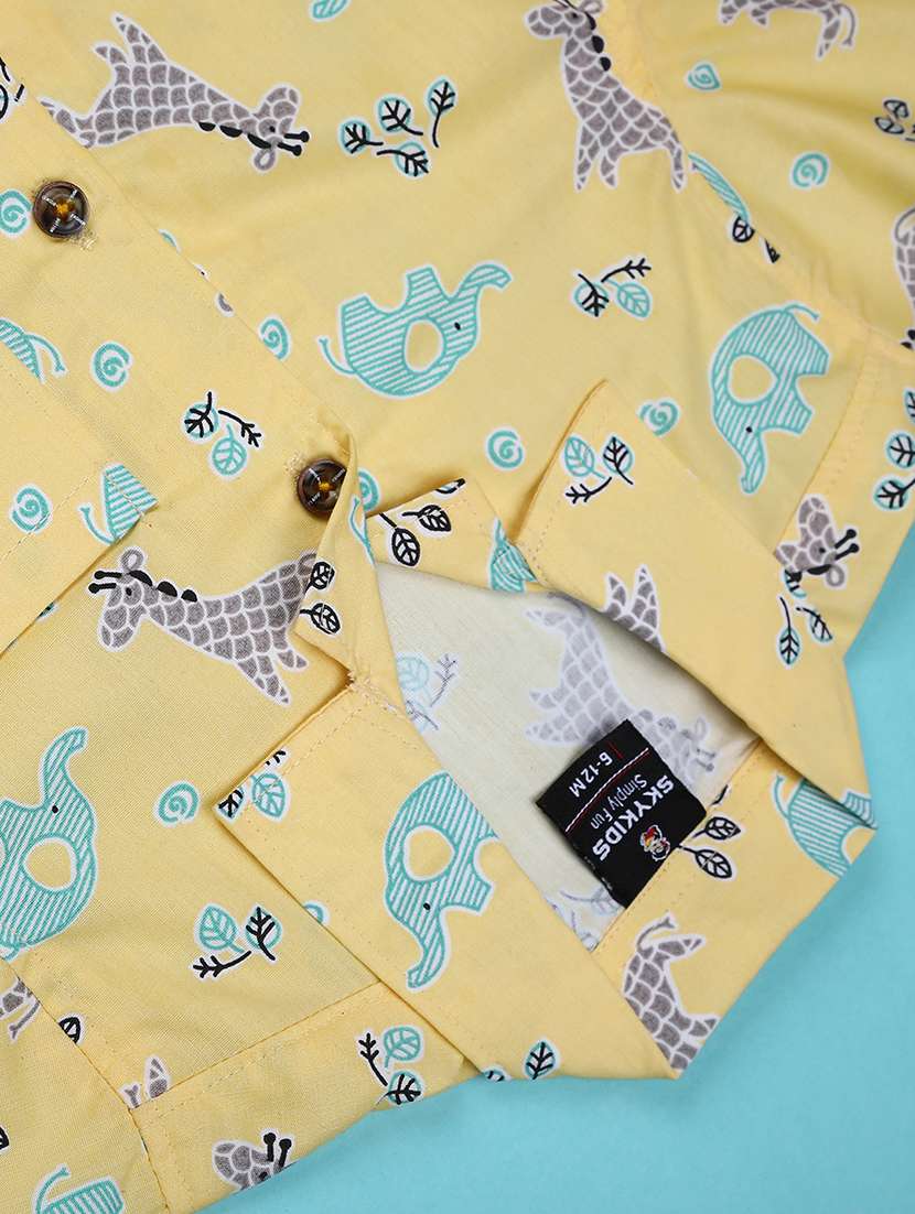boys printed collared short sleeve shirt - 22278515 -  Standard Image - 3