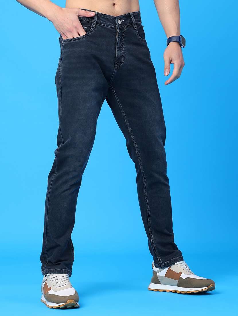Men Washed Mid Rise Full Length Jeans - 22278809 -  Standard Image - 3