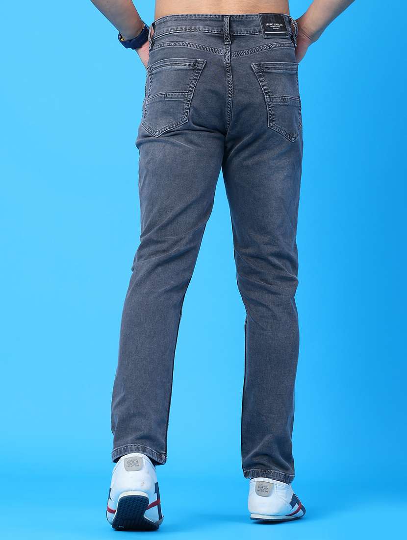 Men Washed Mid Rise Full Length Jeans - 22278810 -  Standard Image - 3