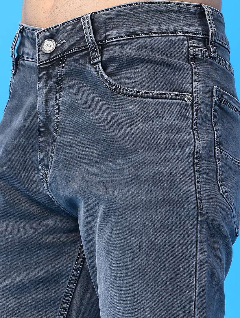 Men Washed Mid Rise Full Length Jeans - 22278810 -  Standard Image - 5
