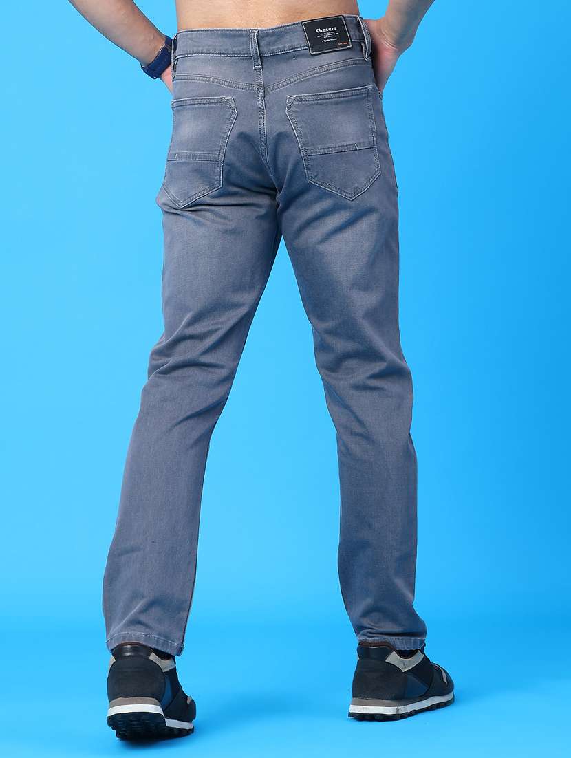 Men Washed Mid Rise Full Length Jeans - 22278827 -  Standard Image - 3