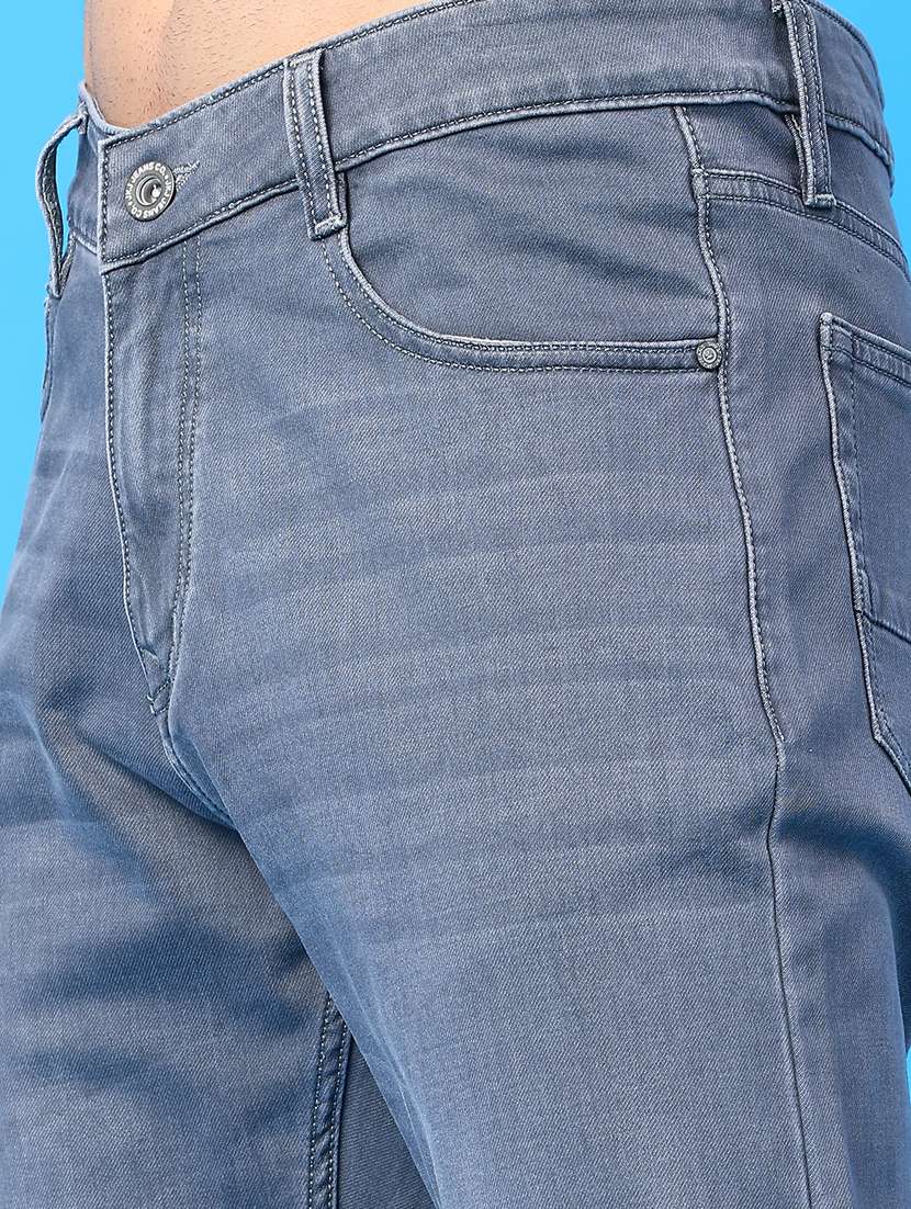 Men Washed Mid Rise Full Length Jeans - 22278827 -  Standard Image - 5