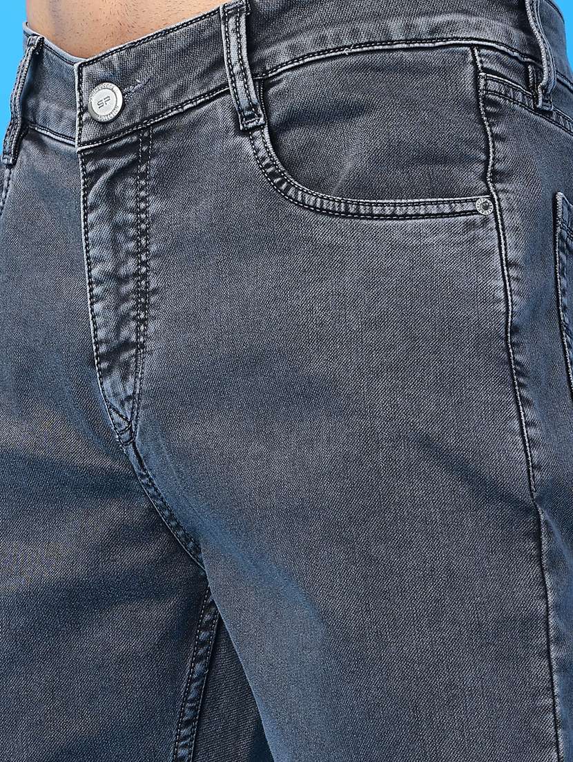 men plain mid rise full length jeans - 22278841 -  Standard Image - 5