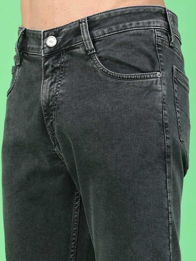 men plain mid rise full length jeans - 22278842 -  Standard Image - 5