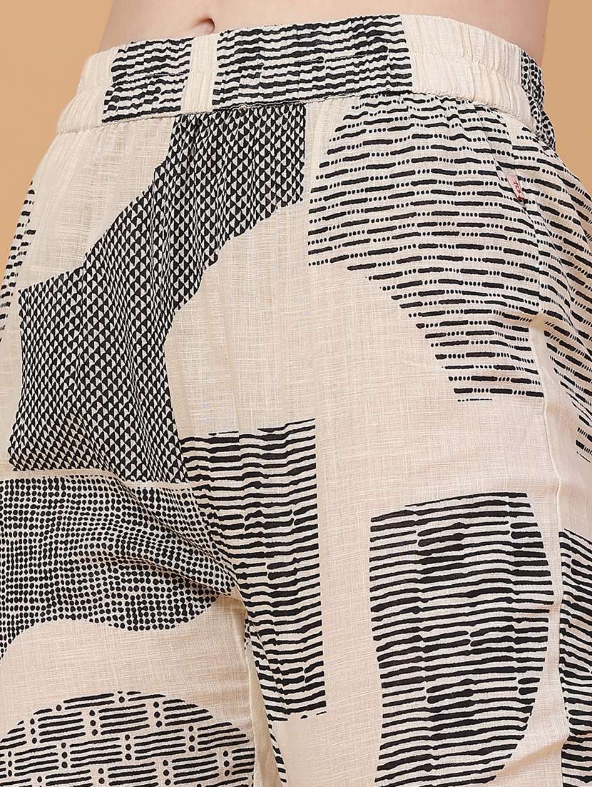 women printed three quarter sleeve ethnic co-ord set - 22278939 -  Standard Image - 5