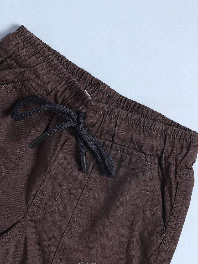 brown cotton shorts & three fourth - 22278988 -  Standard Image - 3