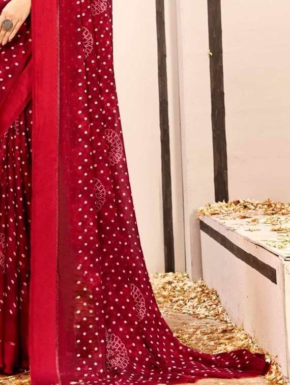 women printed casual wear saree with blouse - 22279031 -  Standard Image - 3