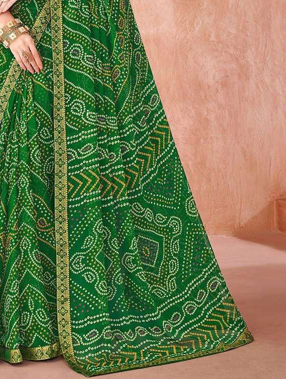 women printed casual wear saree with blouse - 22279037 -  Standard Image - 3