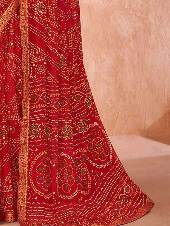 women printed casual wear saree with blouse - 22279040 -  Standard Image - 3