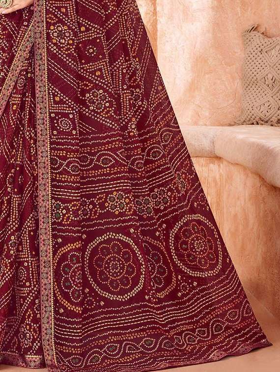 women printed casual wear saree with blouse - 22279041 -  Standard Image - 3