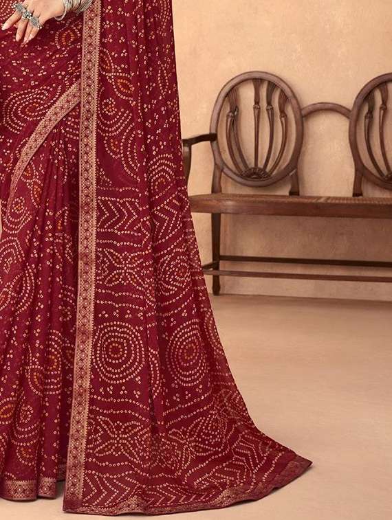 women printed casual wear saree with blouse - 22279052 -  Standard Image - 3