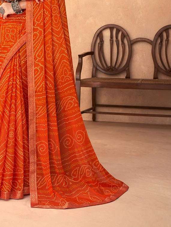 women printed casual wear saree with blouse - 22279055 -  Standard Image - 3