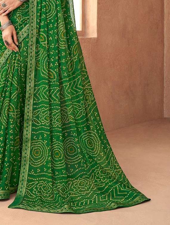 women printed casual wear saree with blouse - 22279057 -  Standard Image - 3