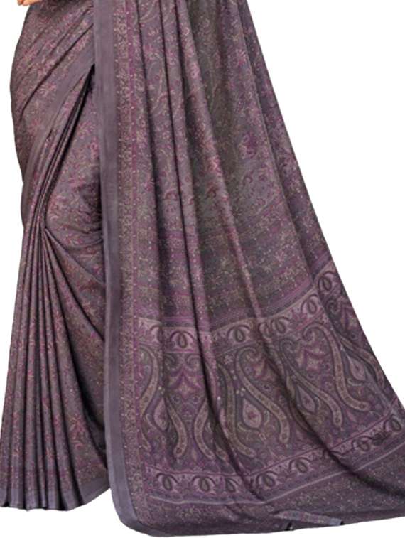 women printed casual wear saree with blouse - 22279098 -  Standard Image - 3