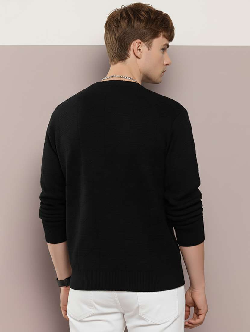 men self design long sleeve regular fit pullover  - 22279188 -  Standard Image - 3