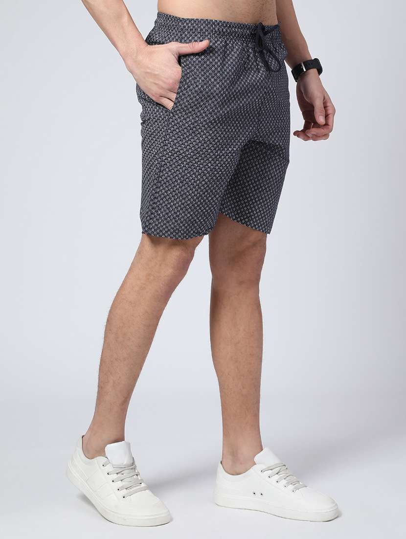 men printed mid rise regular fit shorts - 22279700 -  Standard Image - 3
