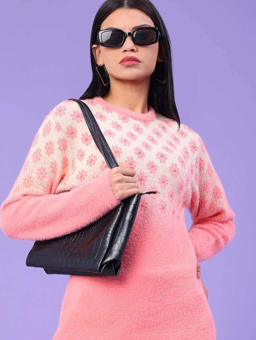 women self design long sleeve pullover