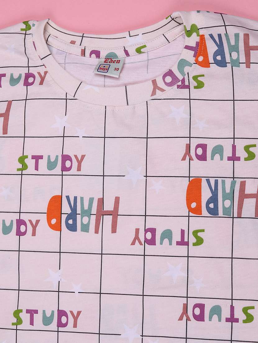 peach cotton shorts set coords - 22279867 -  Standard Image - 3