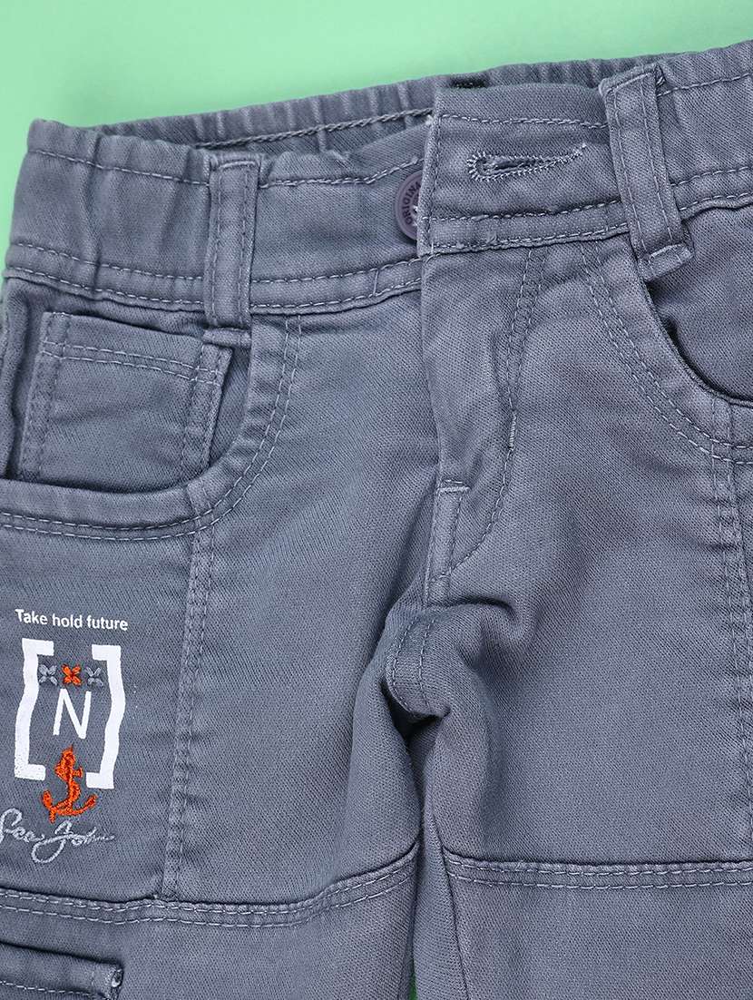 boys typographic mid rise regular fit cargo - 22279901 -  Standard Image - 3