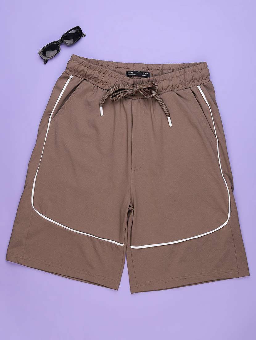 brown poly cotton plain cargo
