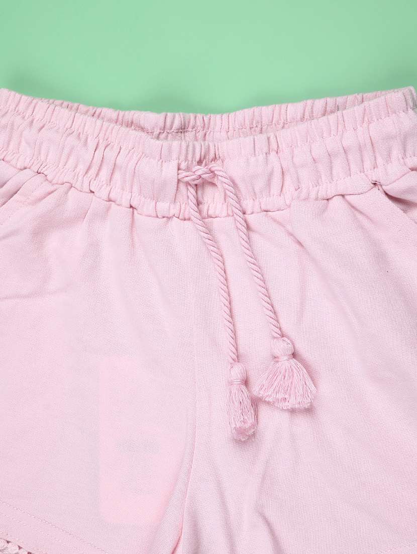 pink cotton shorts & three fourth - 22279928 -  Standard Image - 3