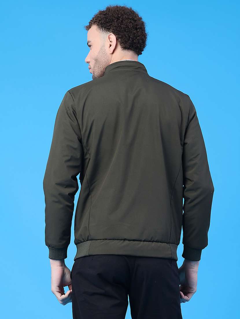 Men Solid Long Sleeve Bomber Jacket - 22279932 -  Standard Image - 3