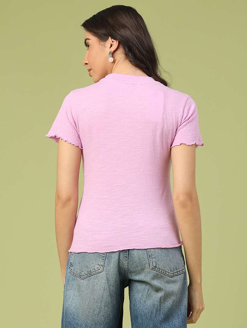 women embeoidered short sleeve t-shirt - 22280009 -  Standard Image - 3