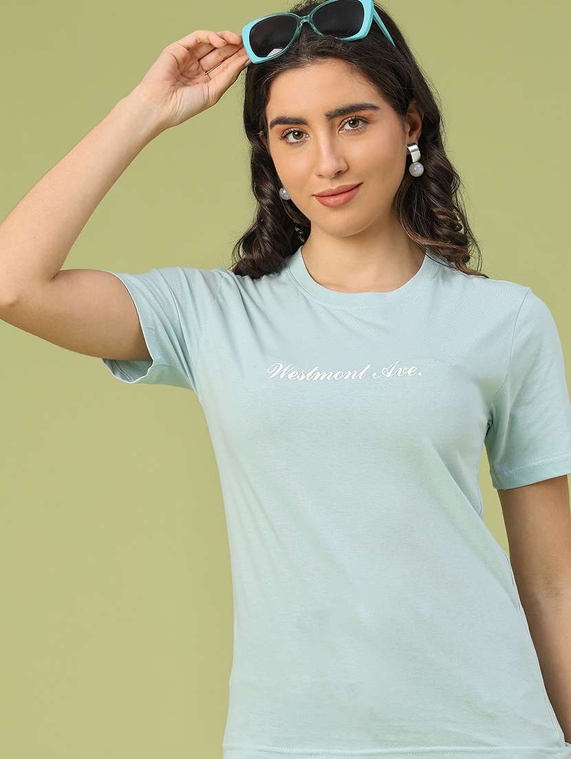 women printed short sleeve t-shirt