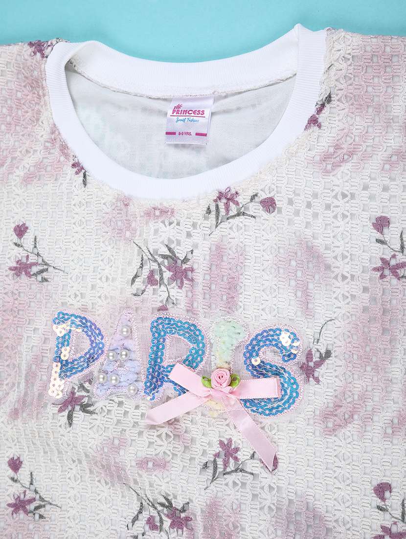 girls printed short sleeve top - 22280072 -  Standard Image - 3