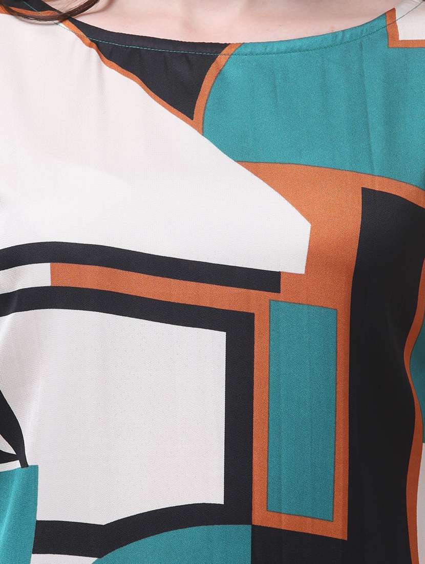 women color blocked bell sleeve regular top - 22280127 -  Standard Image - 5