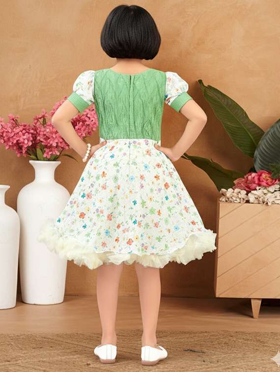 kids floral round neck dress - 22280180 -  Standard Image - 3