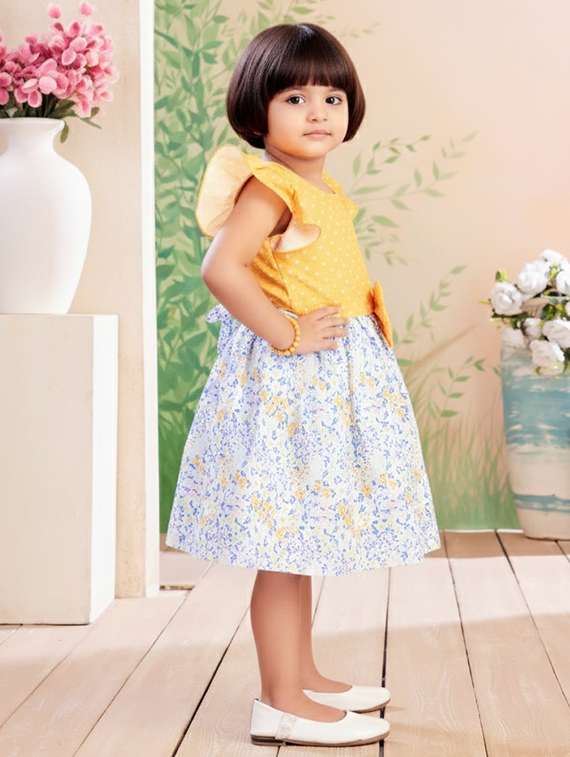 kids printed round neck dress - 22280203 -  Standard Image - 3