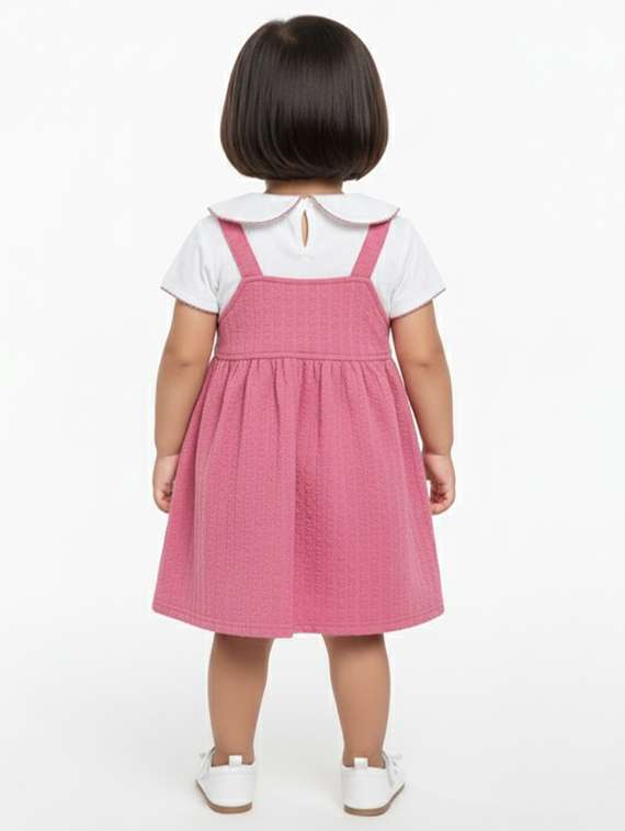 kids self design short sleeve dress - 22280213 -  Standard Image - 3