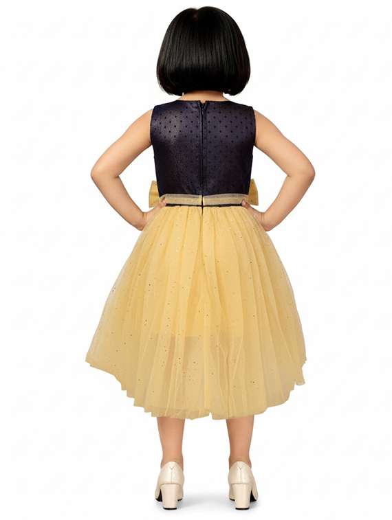 girls self designed sleeveless high low dress - 22280264 -  Standard Image - 3