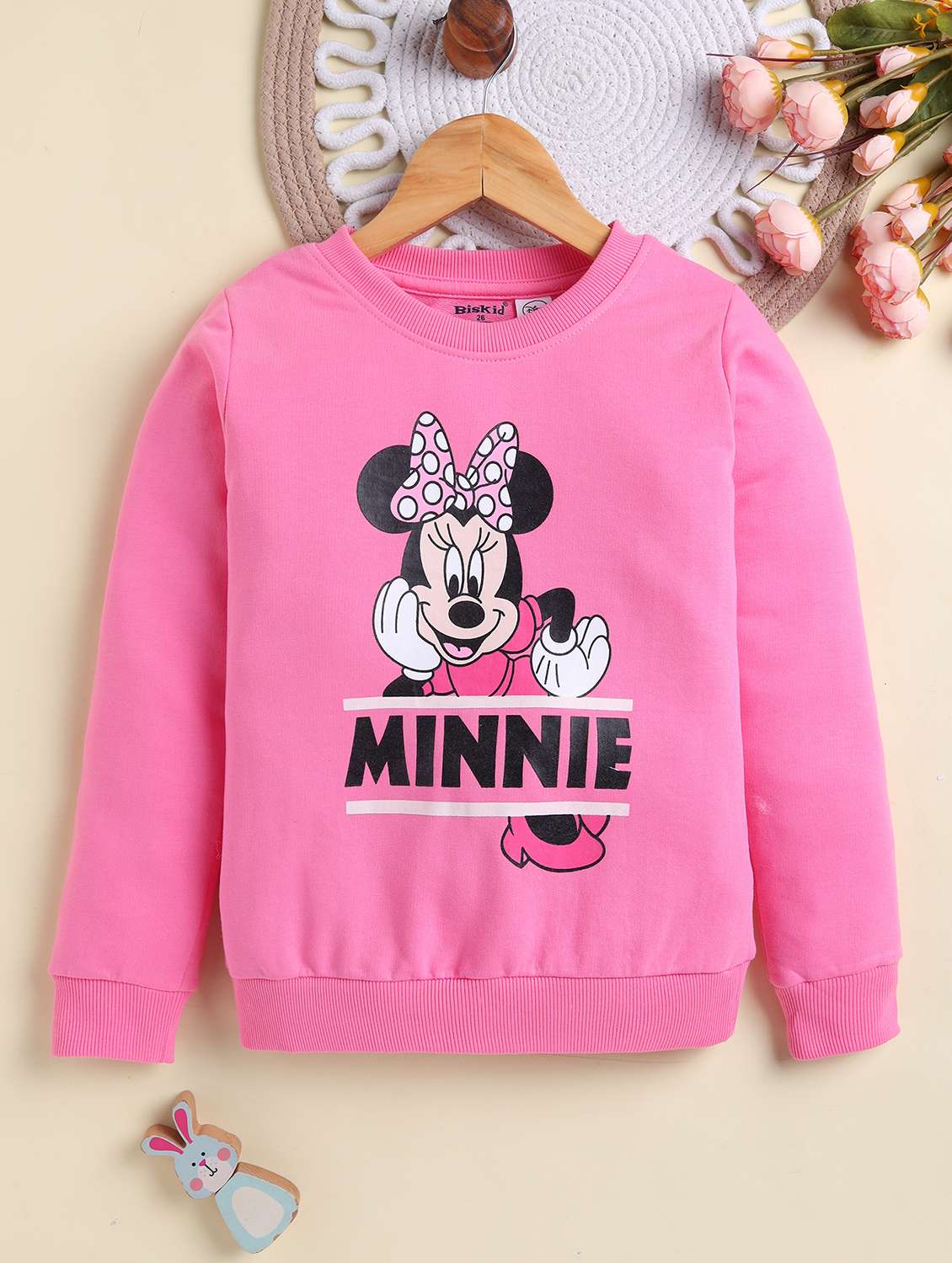 girls printed long sleeve sweatshirt