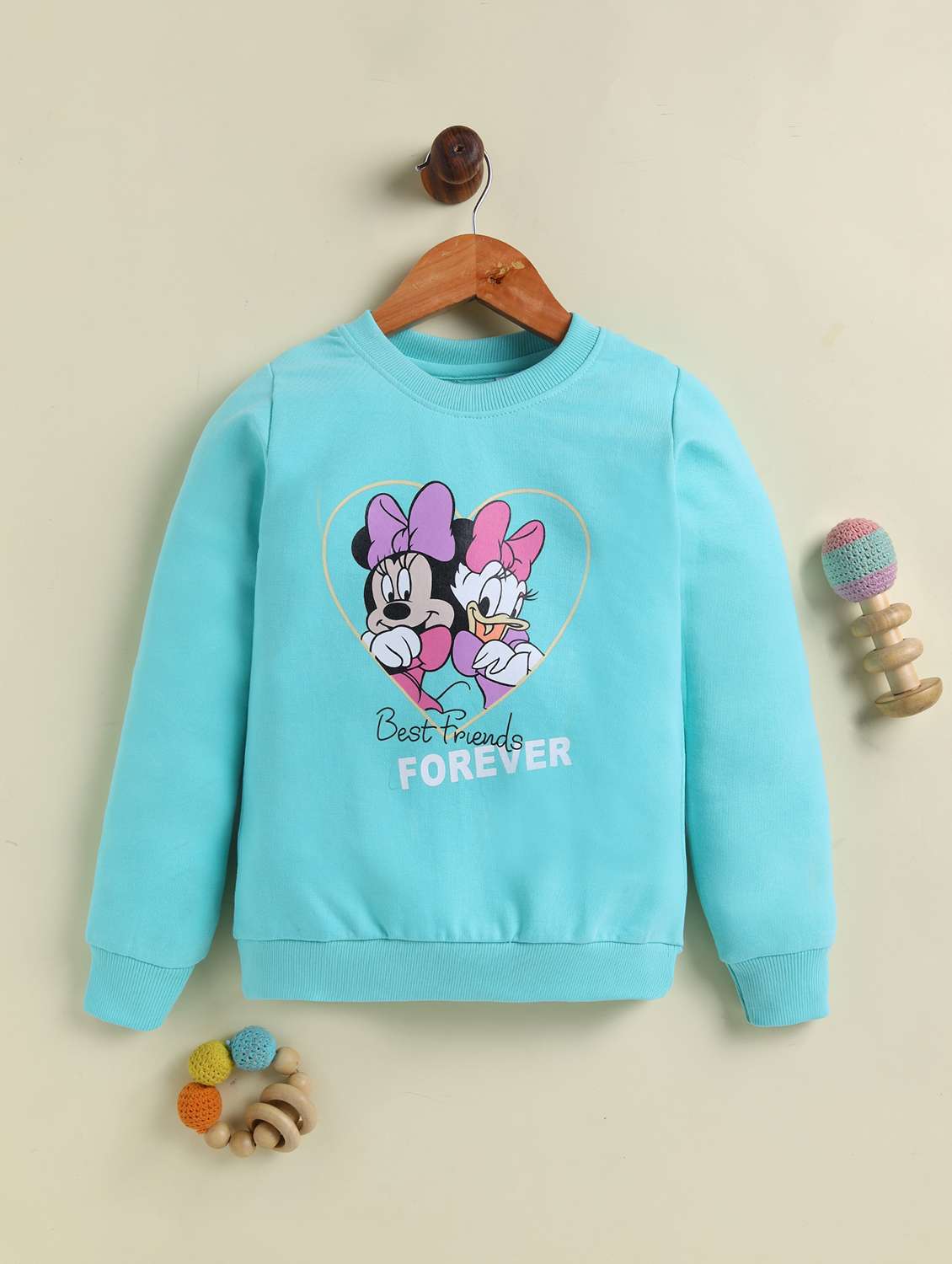 girls printed long sleeve sweatshirt