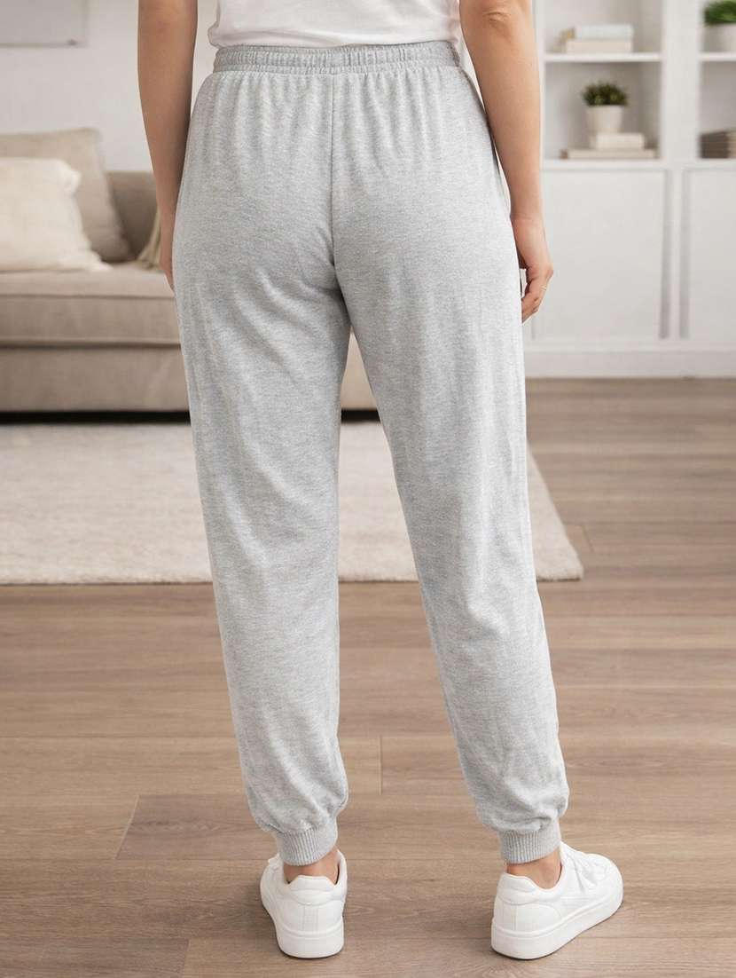 women solid mid rise jogger - 22280391 -  Standard Image - 3