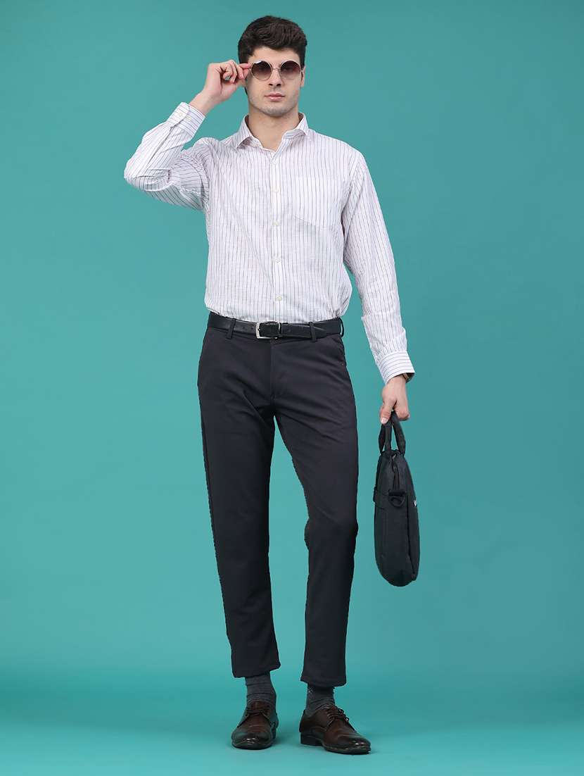 men striped long sleeve regular fit formal shirt - 22280488 -  Standard Image - 5