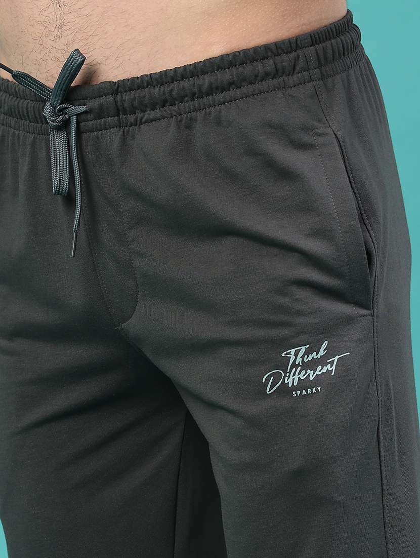 men solid mid rise full length track pant - 22280494 -  Standard Image - 5
