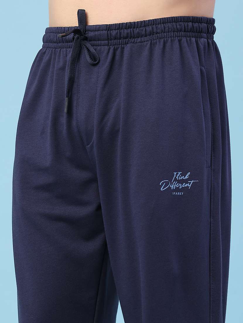 men solid mid rise full length track pant - 22280497 -  Standard Image - 5